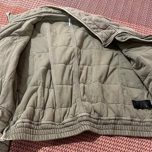 Free people dolman green quilted jacket - Picture 5 of 8
